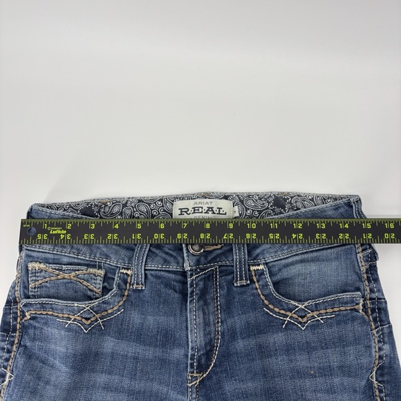 Ariat Real Me Denim Blue Jeans Bootcut Women's Size 30 R Western - Picture 10 of 12